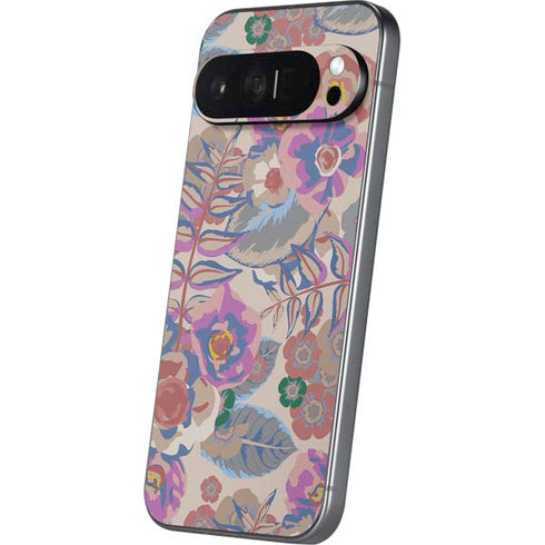 Warm Taupe Floral Pixel 9 Pro XL Skin